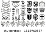 set of heraldic vector... | Shutterstock .eps vector #1818960587