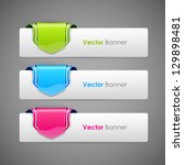 abstract vector banners set | Shutterstock .eps vector #129898481