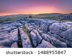 Top Of Malham Cove Showing The...