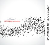 abstract black alphabet... | Shutterstock .eps vector #377866234