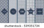 blue line seamless pattern... | Shutterstock .eps vector #539351734
