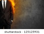 Man In Burning Suit