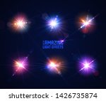 glowing lens flares. set of... | Shutterstock .eps vector #1426735874