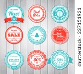 vintage labels template set.... | Shutterstock .eps vector #237151921