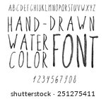 vector watercolor black... | Shutterstock .eps vector #251275411