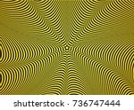 optical illusion  abstract... | Shutterstock .eps vector #736747444