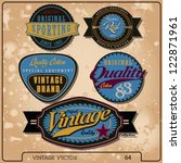 vintage vector label | Shutterstock .eps vector #122871961