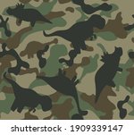 Dinosaur Khaki Army Pattern....