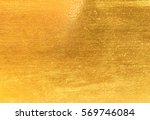 shiny yellow leaf gold foil... | Shutterstock . vector #569746084