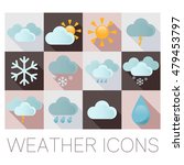 weather flat icons | Shutterstock . vector #479453797