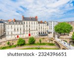Small photo of Nates, France. June 8, 2023. Cityscape with old buildings