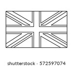 Uk Flag  England Symbol Outline ...