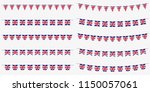 british bunting set with uk... | Shutterstock .eps vector #1150057061