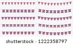 british bunting set with uk... | Shutterstock . vector #1222358797