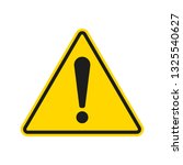 caution warning sign with... | Shutterstock .eps vector #1325540627