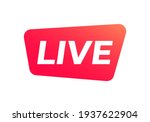 live stream icon or button.... | Shutterstock .eps vector #1937622904