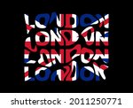 london typography text or... | Shutterstock .eps vector #2011250771