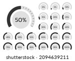 percent chart set. percentage... | Shutterstock . vector #2094639211