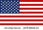 usa flag. united states of... | Shutterstock .eps vector #609480614
