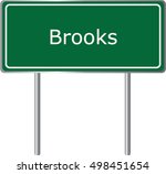 Brooks   Georgia   Road Sign...