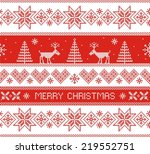 merry christmas. seamless... | Shutterstock .eps vector #219552751