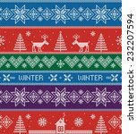 winter. vector seamless pattern.... | Shutterstock .eps vector #232207594