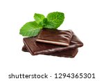 peppermint chocolate bar with... | Shutterstock . vector #1294365301