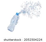Top View Of Blue Plastic Bottle ...