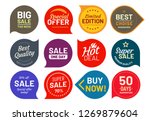 sale quality badges. round... | Shutterstock .eps vector #1269879604
