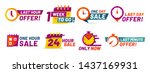 sale countdown badges. last... | Shutterstock .eps vector #1437169931