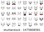 cartoon faces. expressive eyes... | Shutterstock .eps vector #1475808581