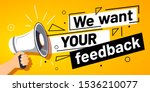 we want your feedback. customer ... | Shutterstock .eps vector #1536210077