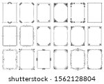decorative frames. retro... | Shutterstock . vector #1562128804