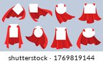 red hero cape label. white... | Shutterstock .eps vector #1769819144