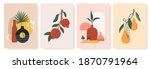 vase and fruit print. still... | Shutterstock .eps vector #1870791964