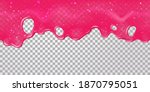 pink slime drip. dripping... | Shutterstock .eps vector #1870795051