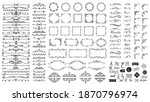 vintage calligraphic elements.... | Shutterstock .eps vector #1870796974