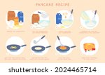 flat recipe steps of baking... | Shutterstock .eps vector #2024465714