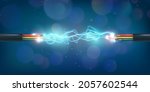 copper power cable connection... | Shutterstock .eps vector #2057602544