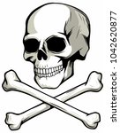 Skull And Crossed Bones  Vector ...