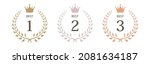 best  ranking  crown  laurel... | Shutterstock .eps vector #2081634187