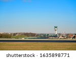 This beautiful air tower of the airport is located in zaventem for the runway