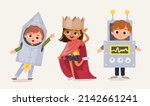 small children dressed up in... | Shutterstock .eps vector #2142661241