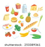 vector food  | Shutterstock .eps vector #253389361