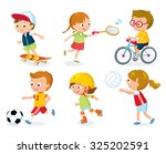 sport for kids including... | Shutterstock .eps vector #325202591