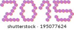 3d hexagon font  2015 | Shutterstock .eps vector #195077624