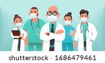 team of doctors in protective... | Shutterstock .eps vector #1686479461