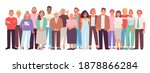 diverse and multicultural group ... | Shutterstock .eps vector #1878866284