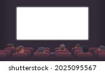 cinema theater. spectators  men ... | Shutterstock .eps vector #2025095567