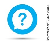 question mark sign icon. help... | Shutterstock .eps vector #633599081